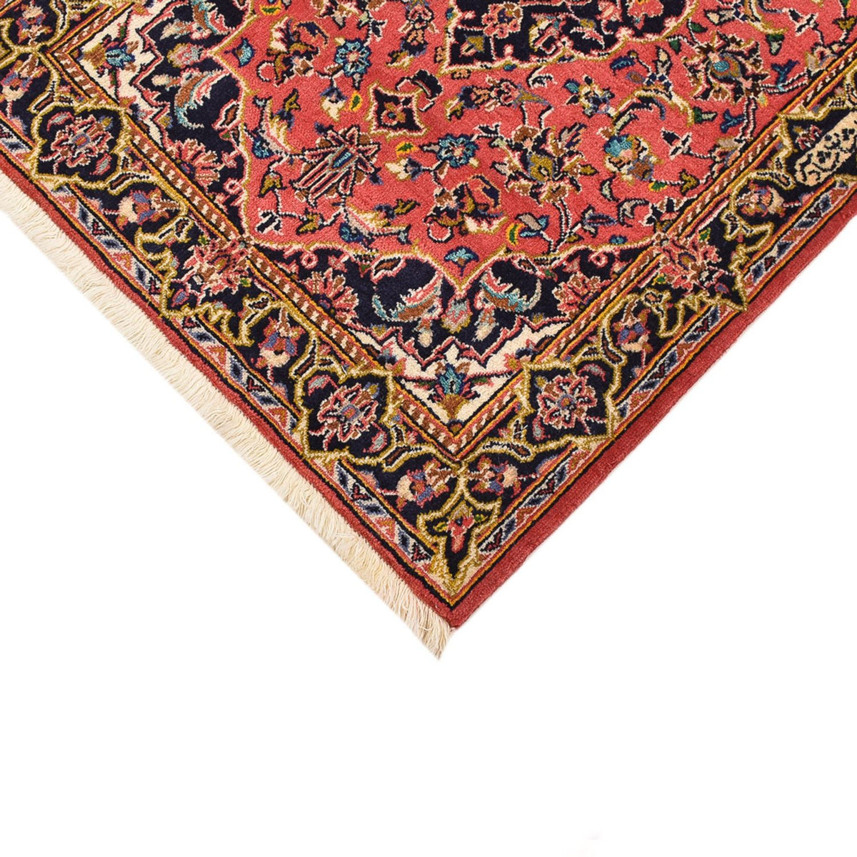 Tapis persan - Keshan - 100 x 70 cm - rouge clair
