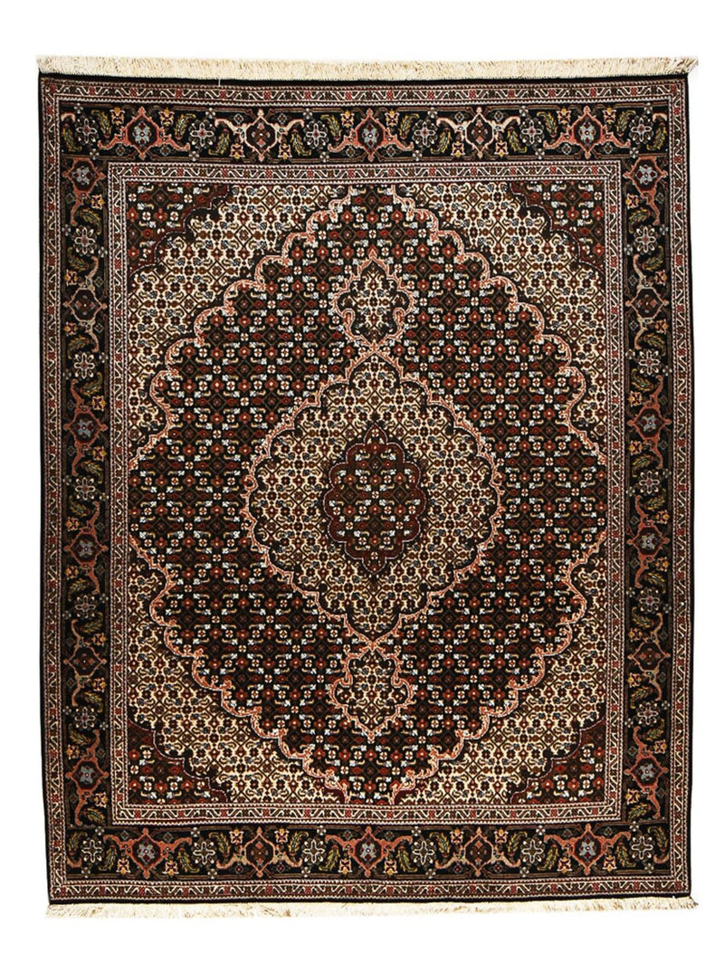 Tapis persan - Tabriz - Royal - 200 x 151 cm - marron foncé