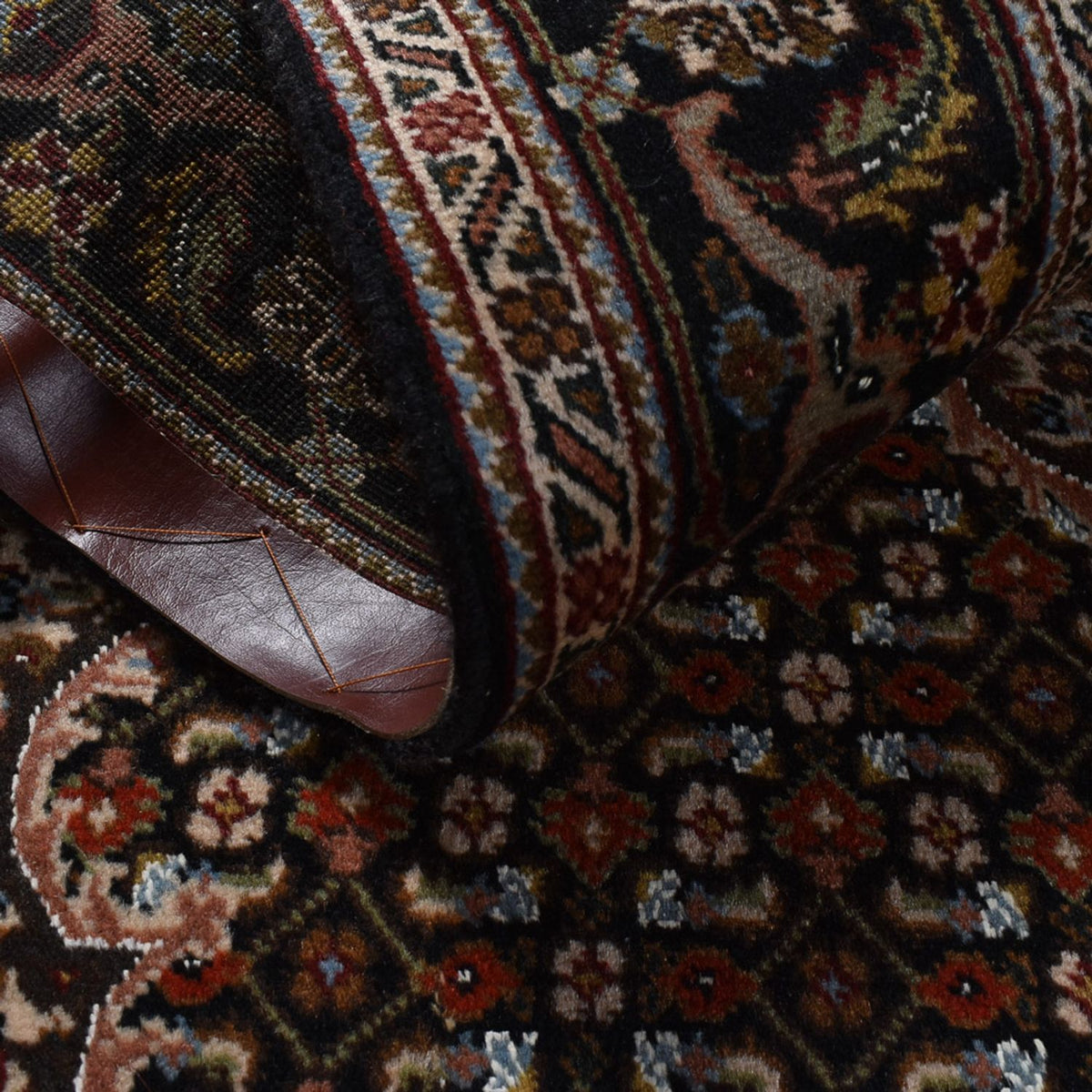 Tapis persan - Tabriz - Royal - 200 x 151 cm - marron foncé