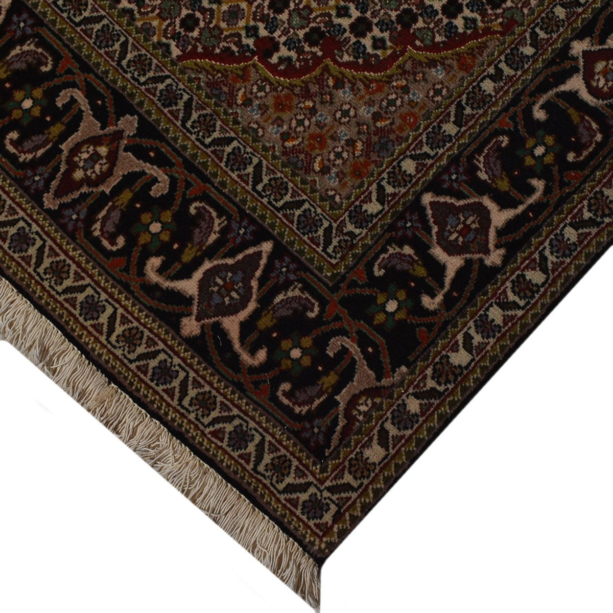 Tapis persan - Tabriz - Royal - 210 x 154 cm - marron foncé