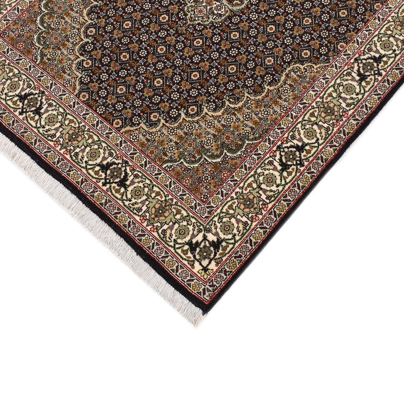 Tapis de couloir Tapis persan - Tabriz - Royal - 390 x 82 cm - beige foncé