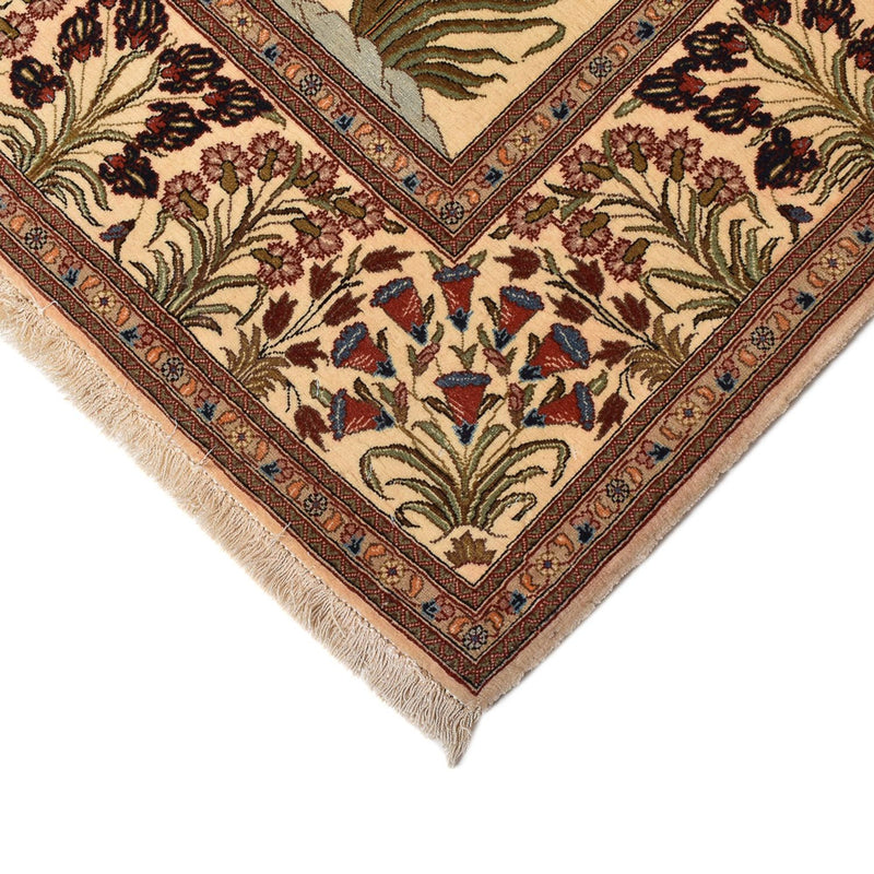 Tapis persan - Ghom - Royal - 202 x 136 cm - beige clair