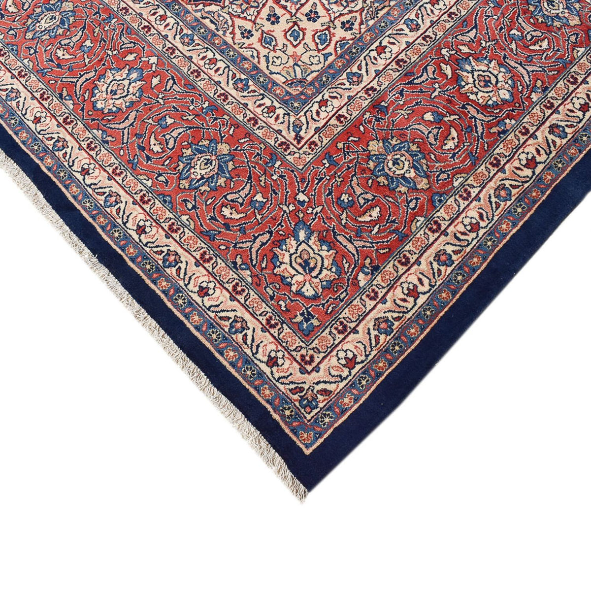Tapis persan - Classique - 409 x 320 cm - bleu foncé
