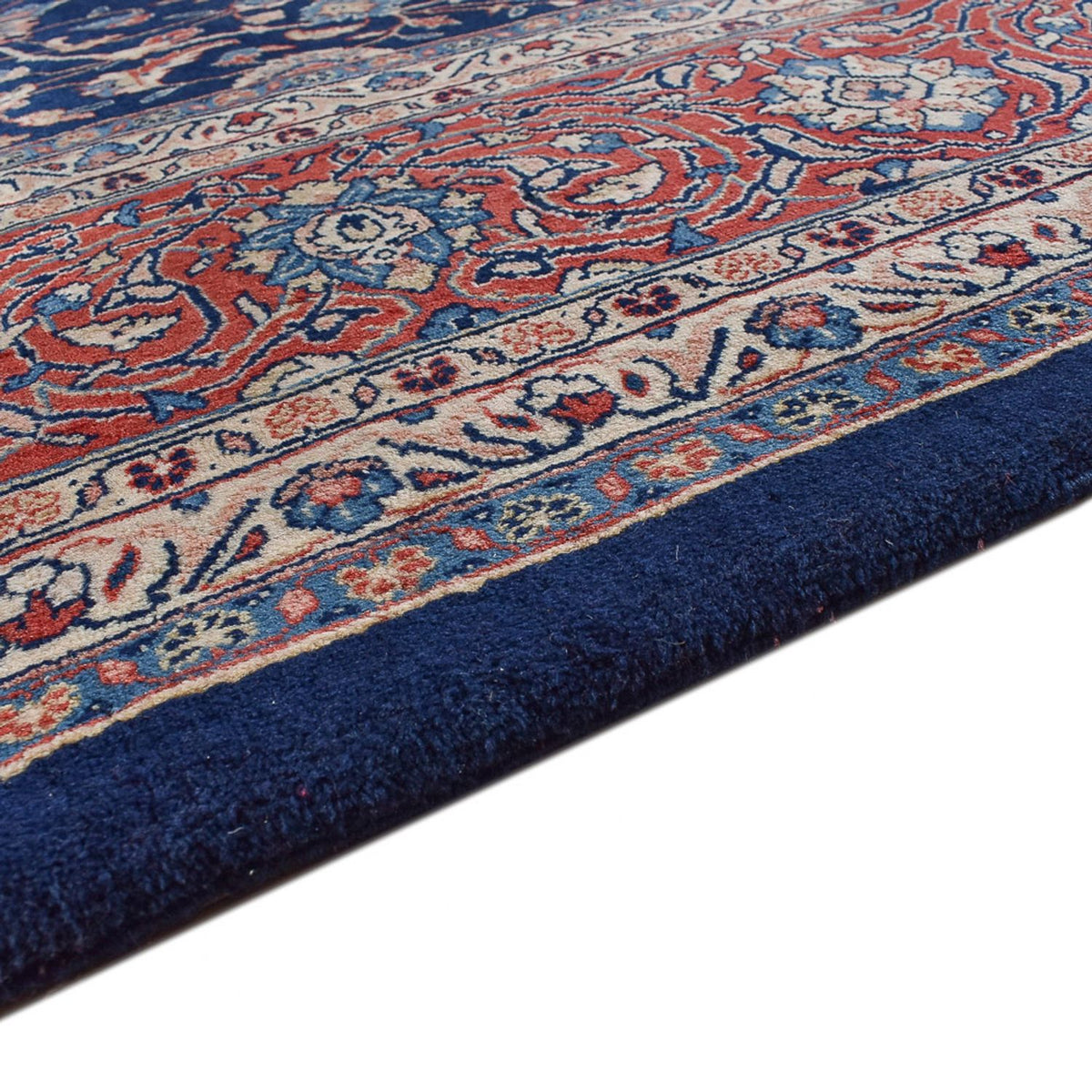 Tapis persan - Classique - 409 x 320 cm - bleu foncé