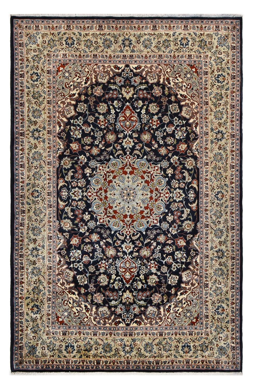 Tapis persan - Royal - Royal - 295 x 192 cm - bleu foncé