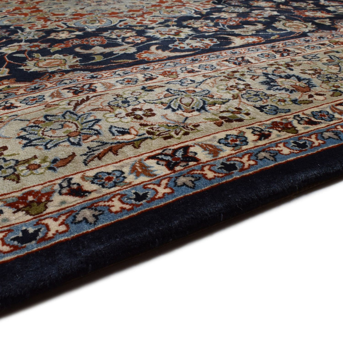 Tapis persan - Royal - Royal - 295 x 192 cm - bleu foncé