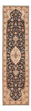 Tapis de couloir Tapis persan - Tabriz - Royal - 310 x 82 cm - bleu foncé