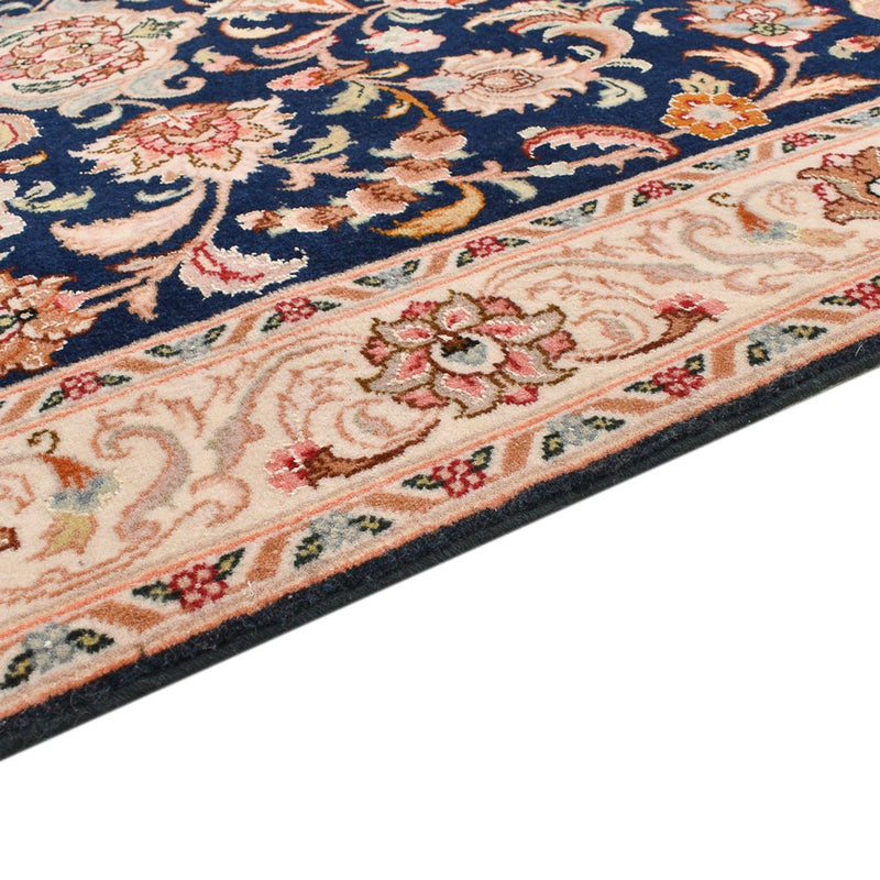 Tapis de couloir Tapis persan - Tabriz - Royal - 310 x 82 cm - bleu foncé