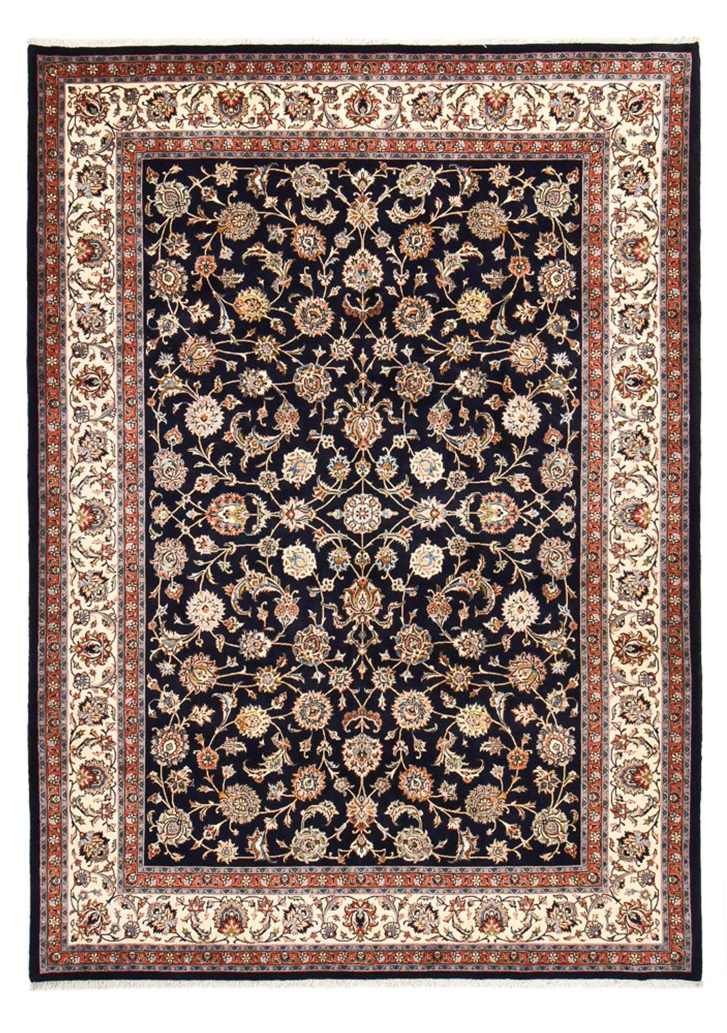 Tapis persan - Classique - Royal - 345 x 248 cm - bleu foncé