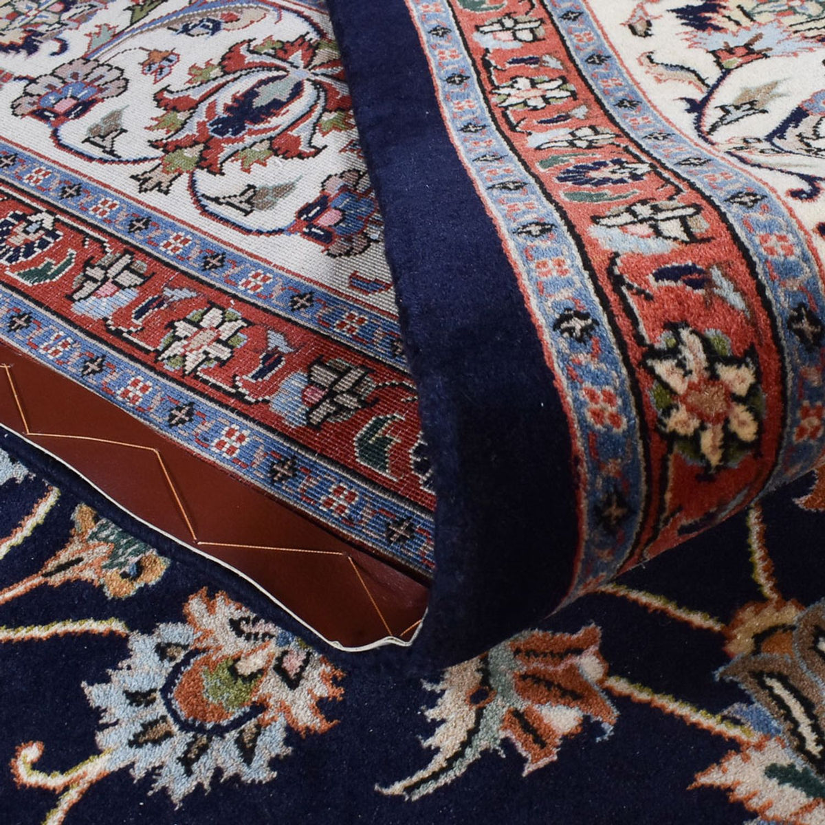 Tapis persan - Classique - Royal - 345 x 248 cm - bleu foncé