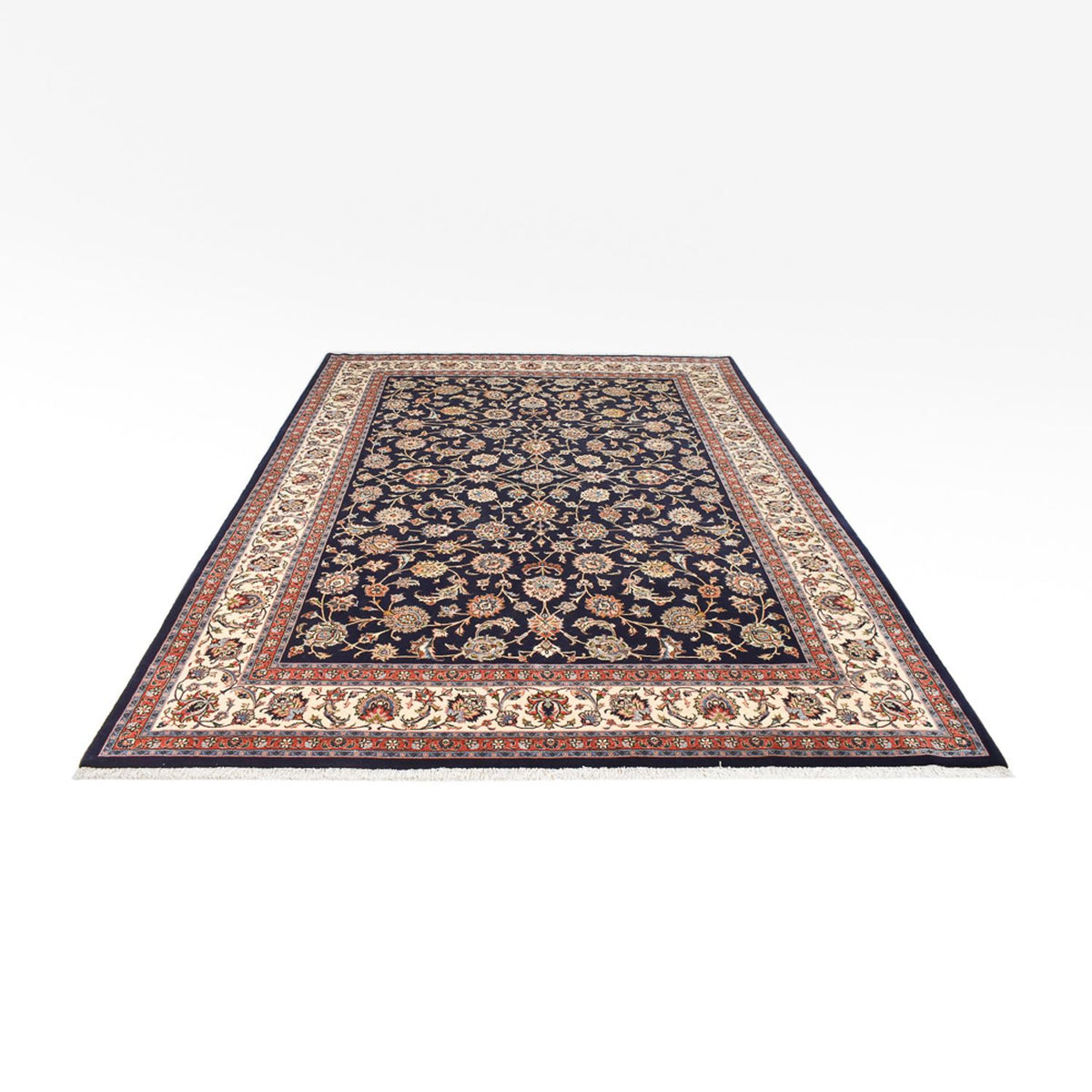 Tapis persan - Classique - Royal - 345 x 248 cm - bleu foncé