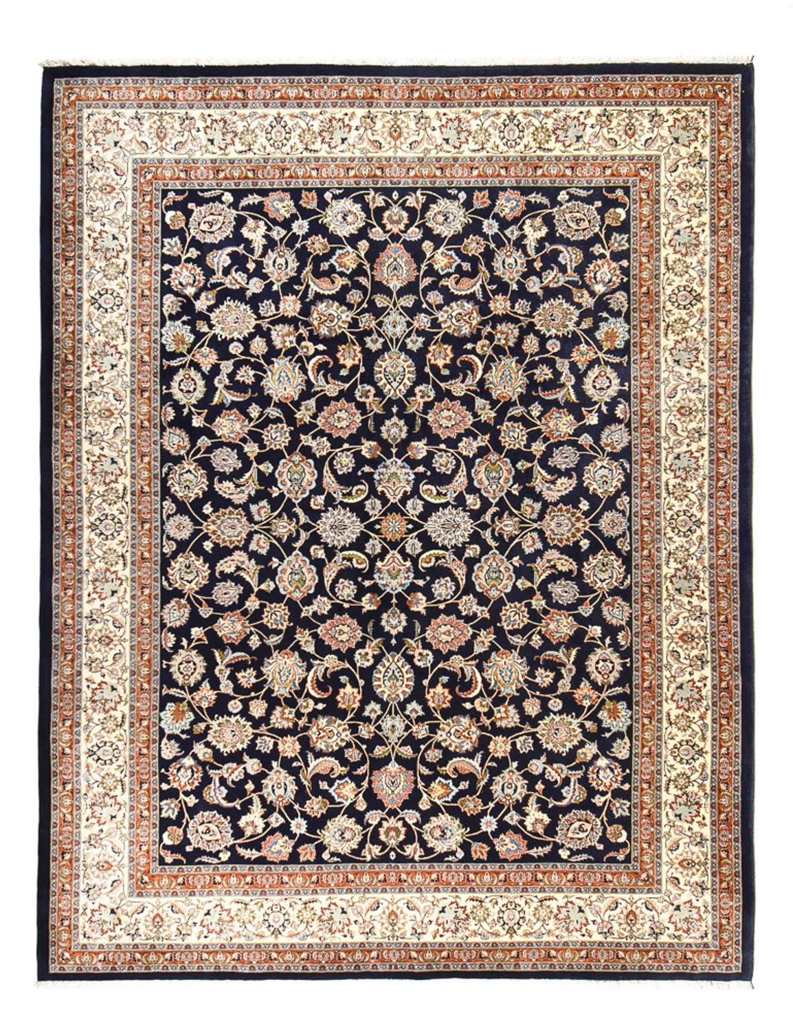 Tapis persan - Classique - 384 x 300 cm - bleu foncé