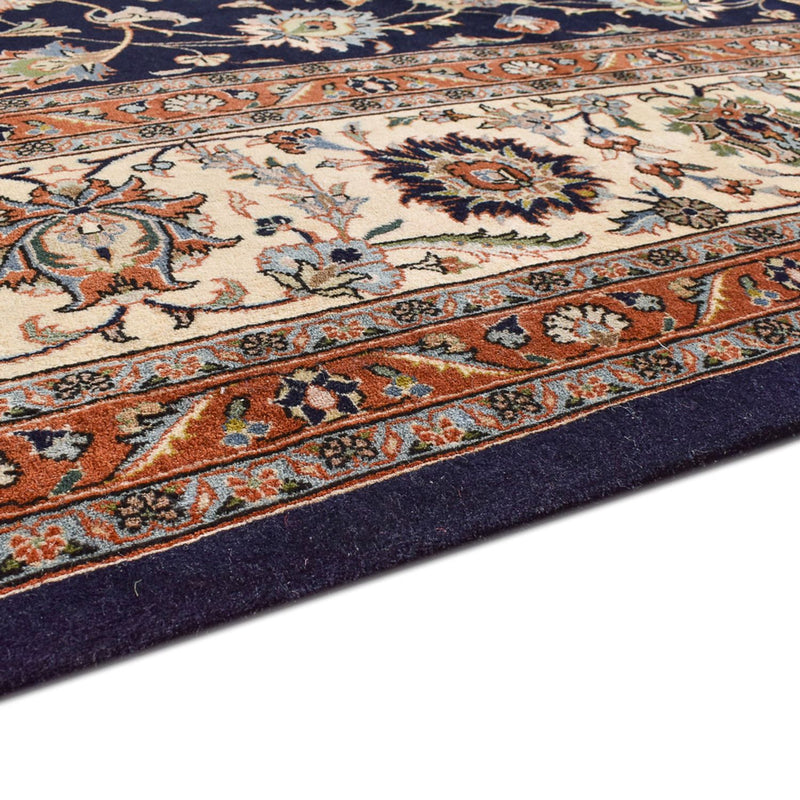 Tapis persan - Classique - Royal - 397 x 298 cm - bleu foncé