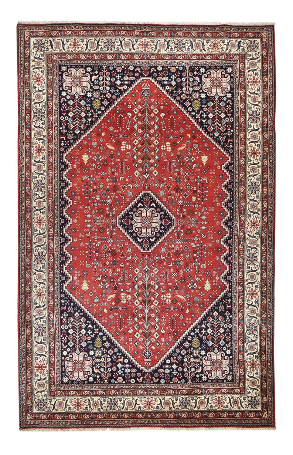 Tapis persan - Nomadic - 328 x 200 cm - rouge