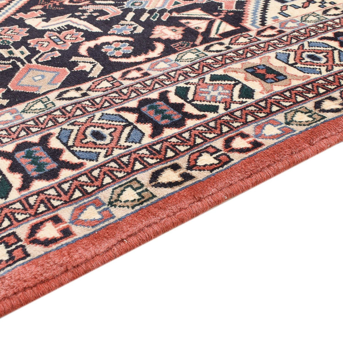 Tapis Gabbeh - Persan Kashkuli - 192 x 150 cm - bleu foncé