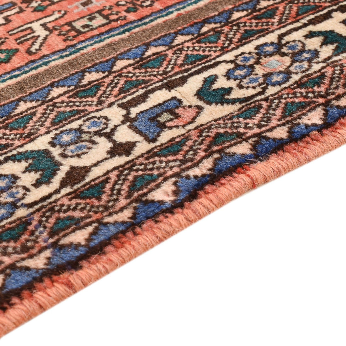 Tapis persan - Nomadic - 150 x 102 cm - rouge clair