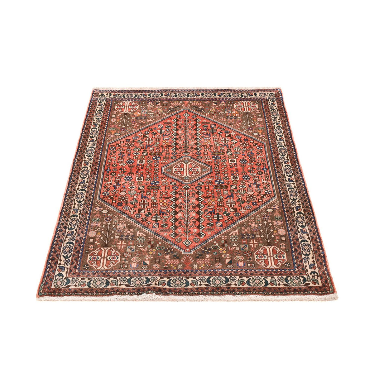 Tapis persan - Nomadic - 150 x 102 cm - rouge clair