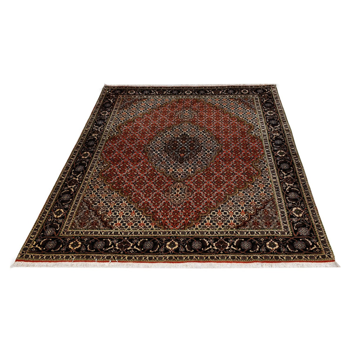 Tapis persan - Tabriz - Royal - 206 x 150 cm - rouge
