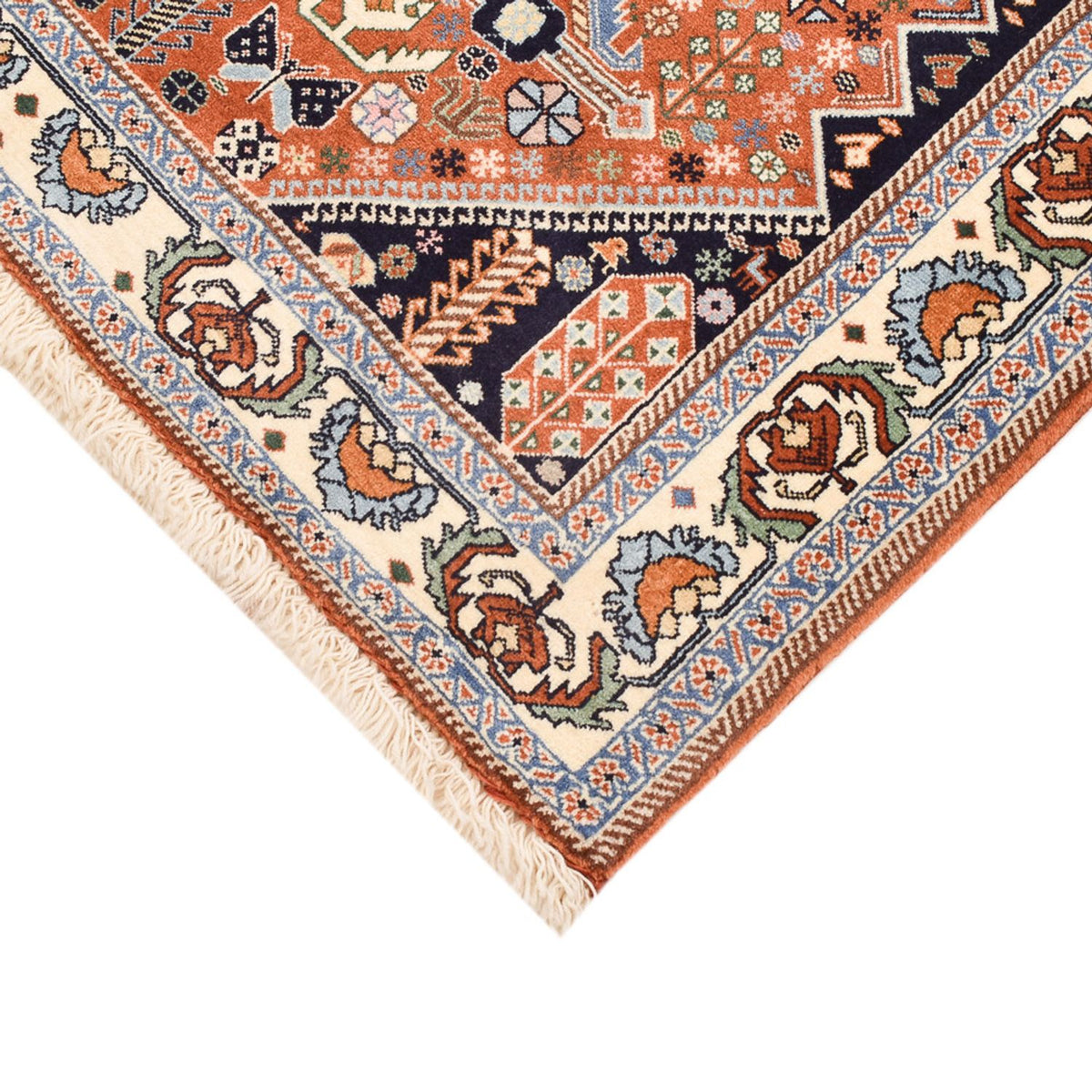 Tapis Gabbeh - Persan Kashkuli - 150 x 109 cm - multicolore