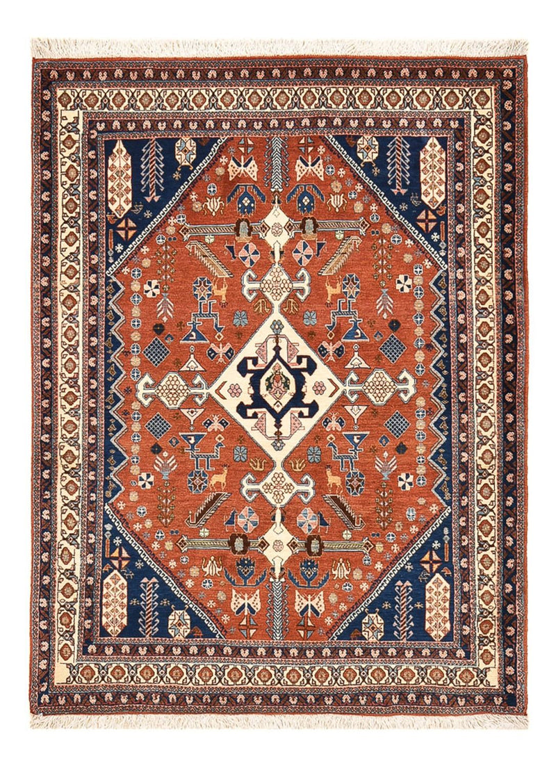 Tapis Gabbeh - Persan Kashkuli - 157 x 113 cm - multicolore