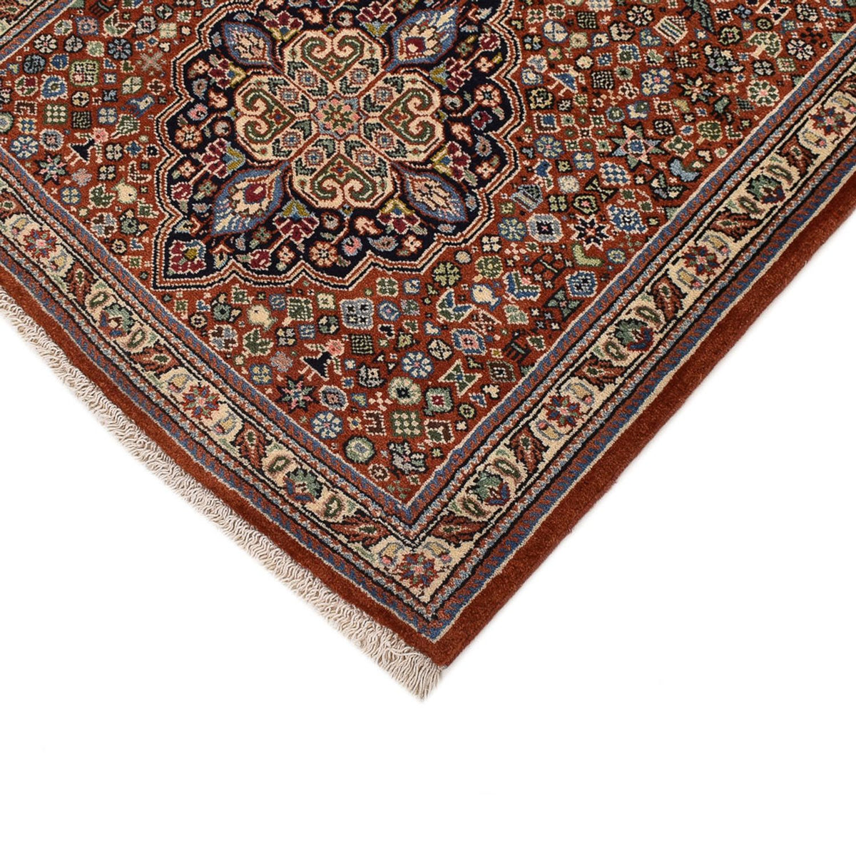 Tapis de couloir Tapis Gabbeh - Persan Kashkuli - 405 x 80 cm - beige foncé