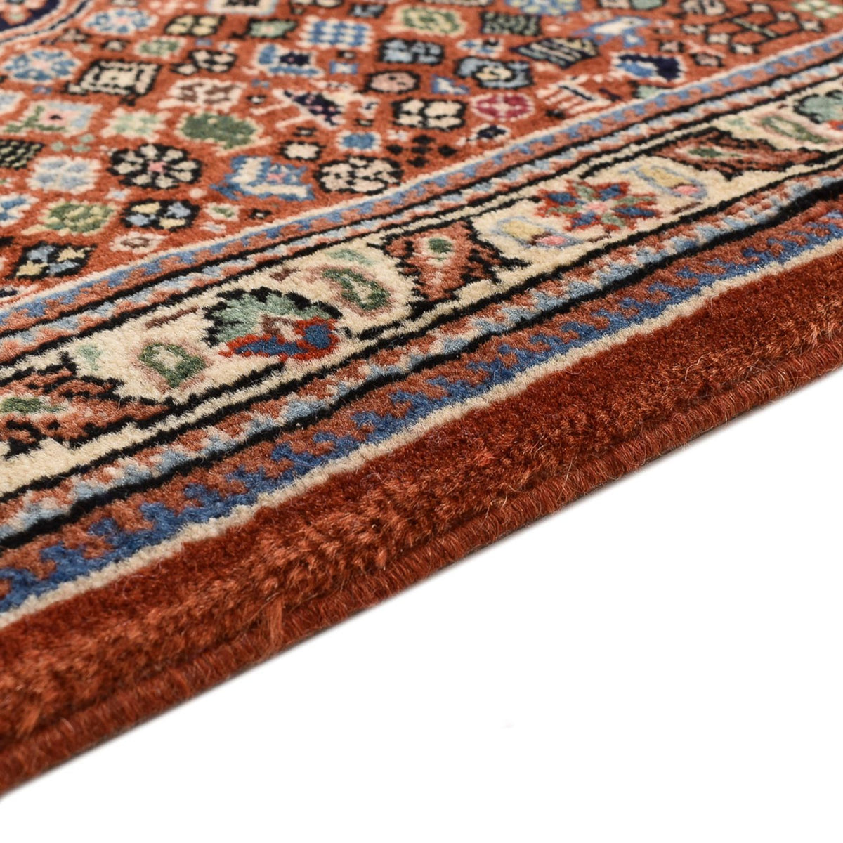 Tapis de couloir Tapis Gabbeh - Persan Kashkuli - 405 x 80 cm - beige foncé