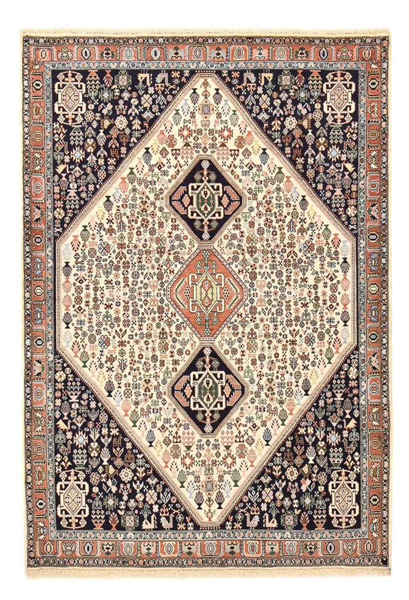 Tapis Gabbeh - Persan Kashkuli - 209 x 145 cm - bleu foncé