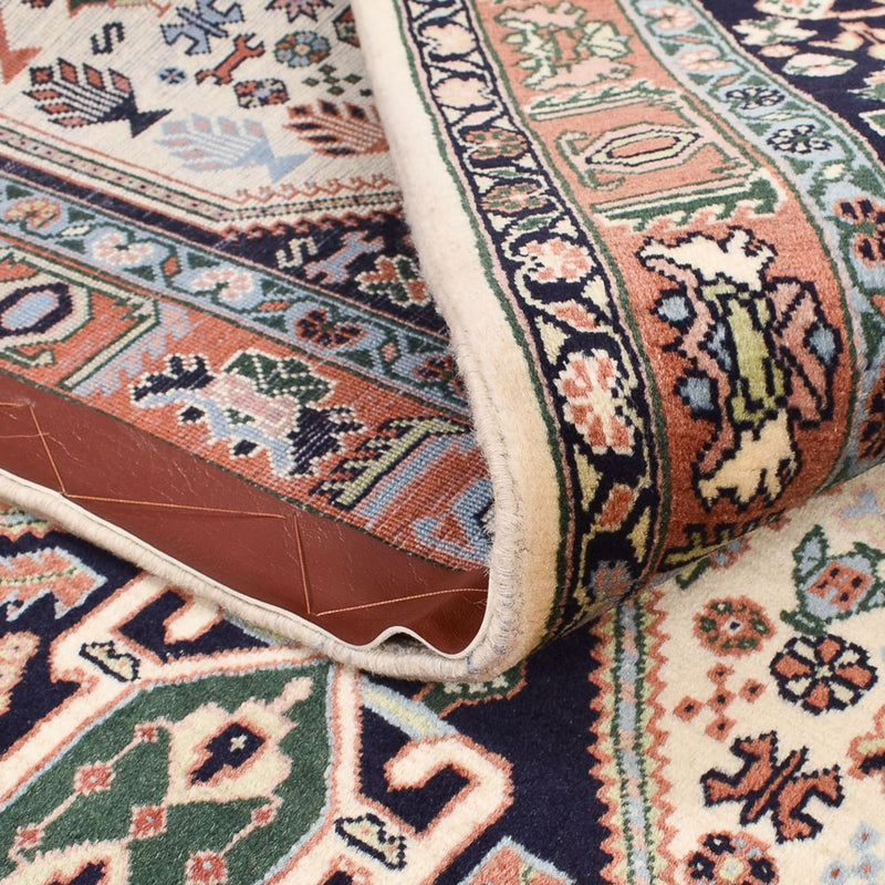 Tapis Gabbeh - Persan Kashkuli - 209 x 145 cm - bleu foncé