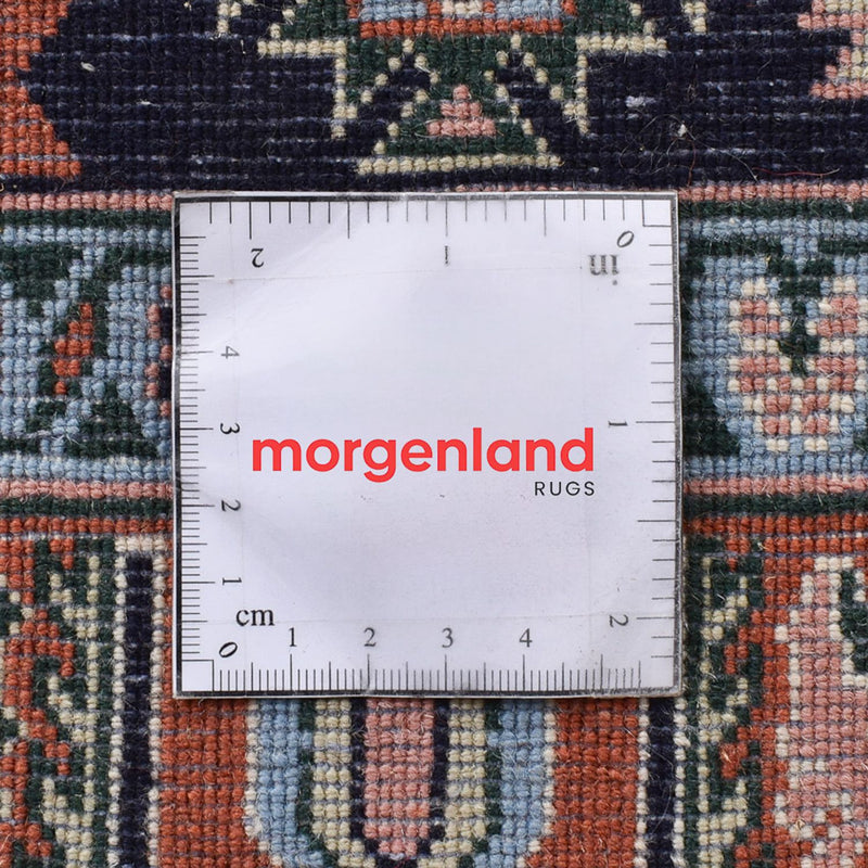 Tapis Gabbeh - Persan Kashkuli - 209 x 145 cm - bleu foncé