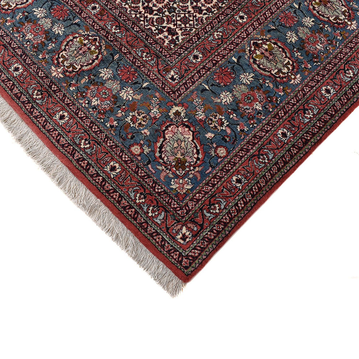 Tapis persan - Bidjar - 395 x 302 cm - rouge foncé