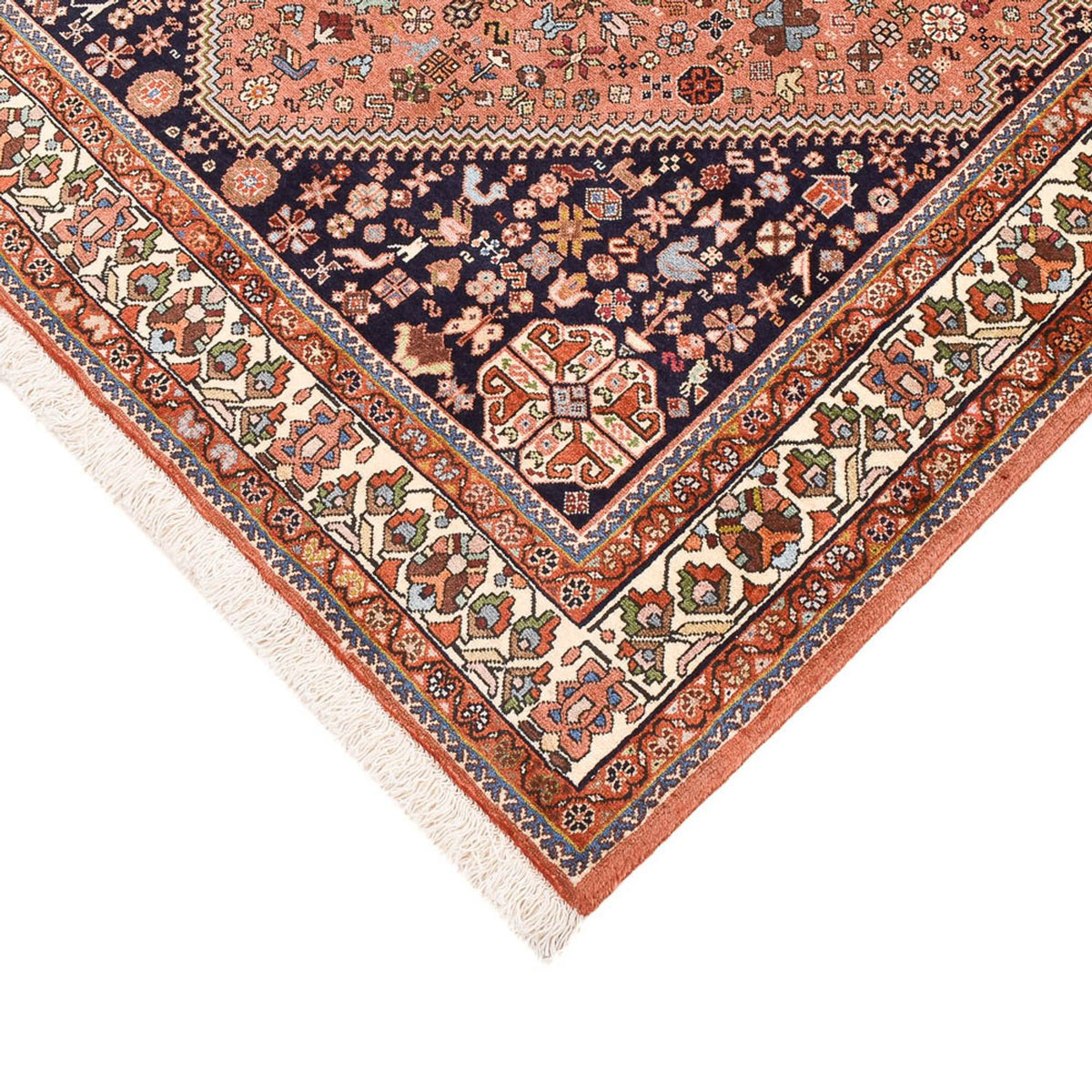 Tapis Gabbeh - Persan Kashkuli - 197 x 145 cm - rouge clair