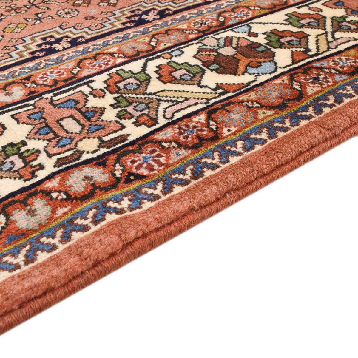 Tapis Gabbeh - Persan Kashkuli - 197 x 145 cm - rouge clair