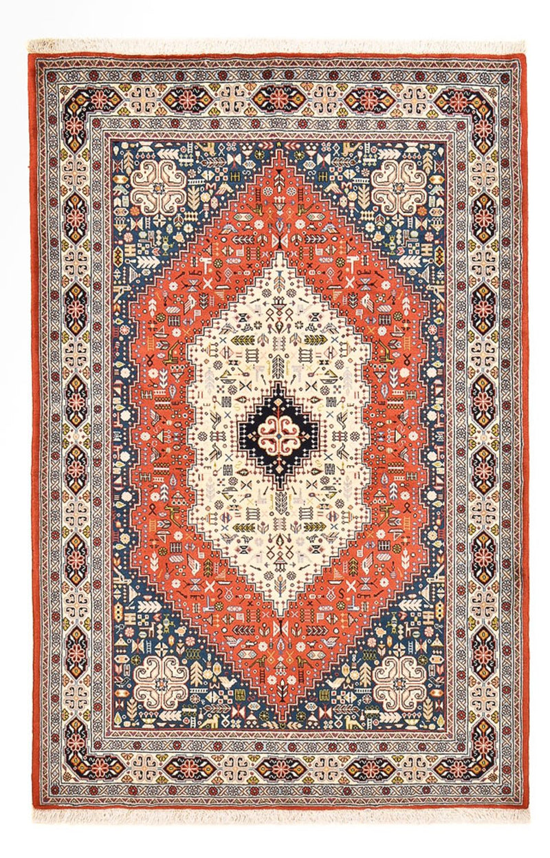 Tapis Gabbeh - Persan Kashkuli - 206 x 137 cm - multicolore