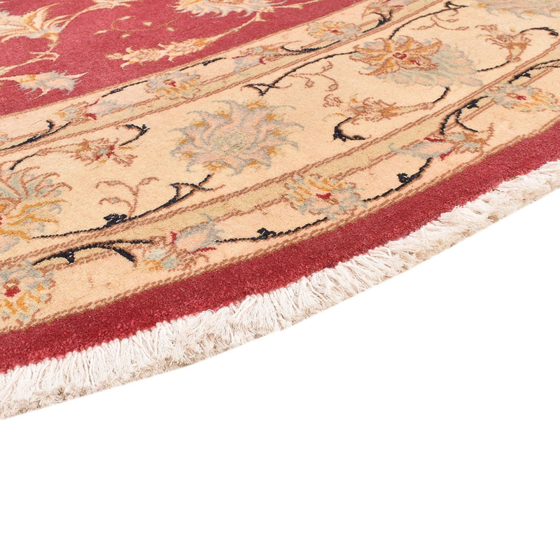 Tapis persan - Tabriz - Royal ronde  - 200 x 200 cm - rouge