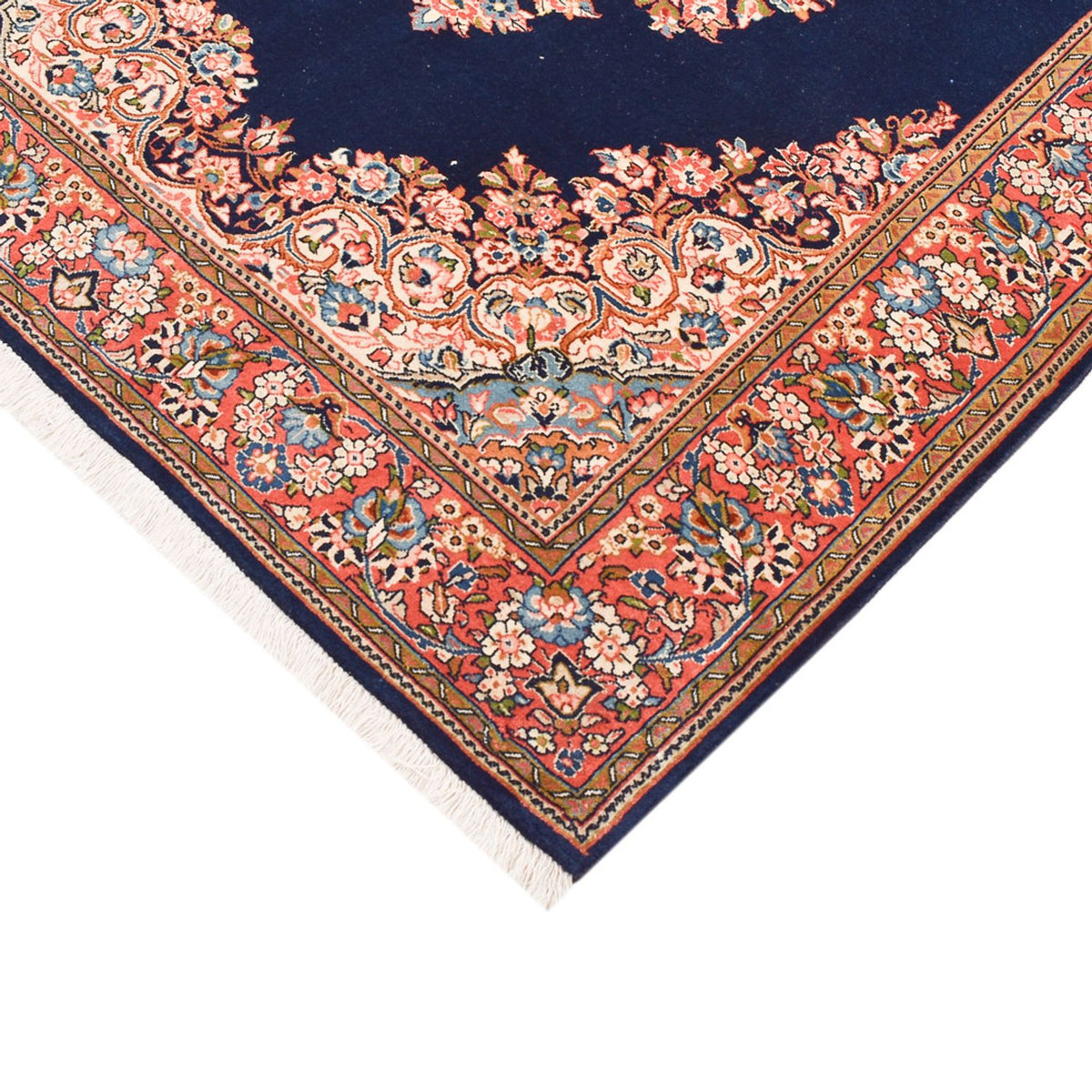 Tapis persan - Classique - 200 x 145 cm - bleu foncé