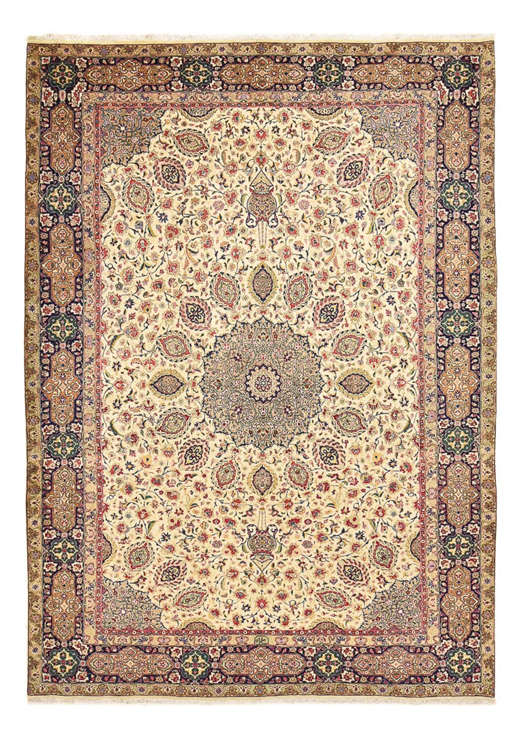 Tapis persan - Tabriz - Royal - 336 x 235 cm - beige