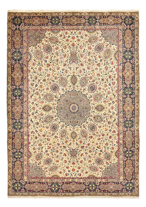Tapis persan - Tabriz - Royal - 336 x 235 cm - beige