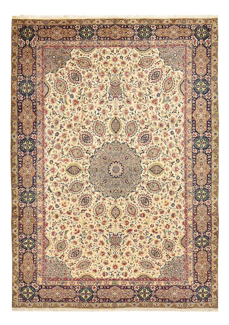 Tapis persan - Tabriz - Royal - 336 x 235 cm - beige