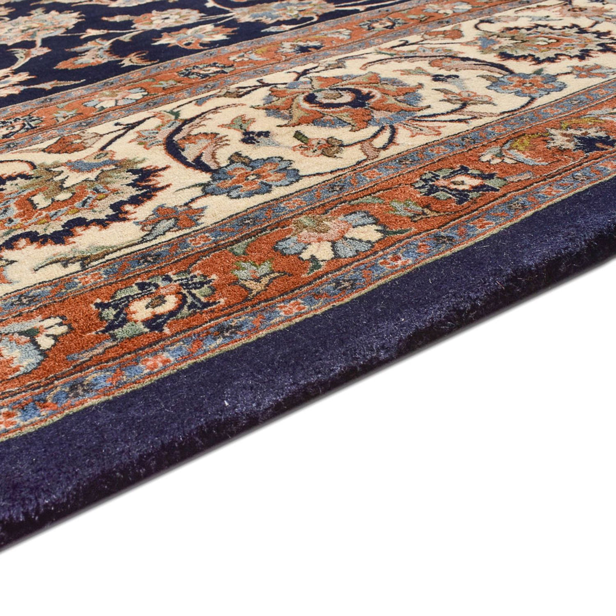 Tapis persan - Classique - Royal - 390 x 295 cm - bleu foncé