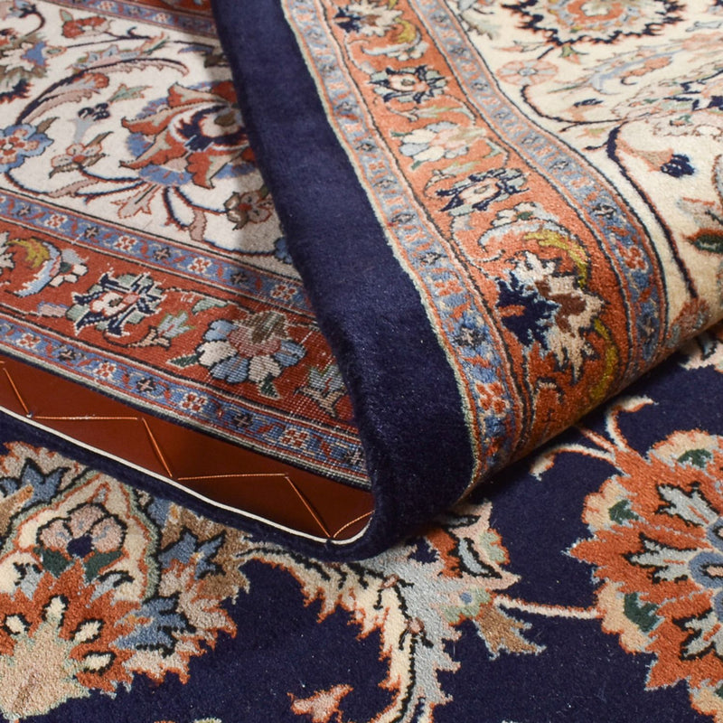 Tapis persan - Classique - Royal - 390 x 295 cm - bleu foncé