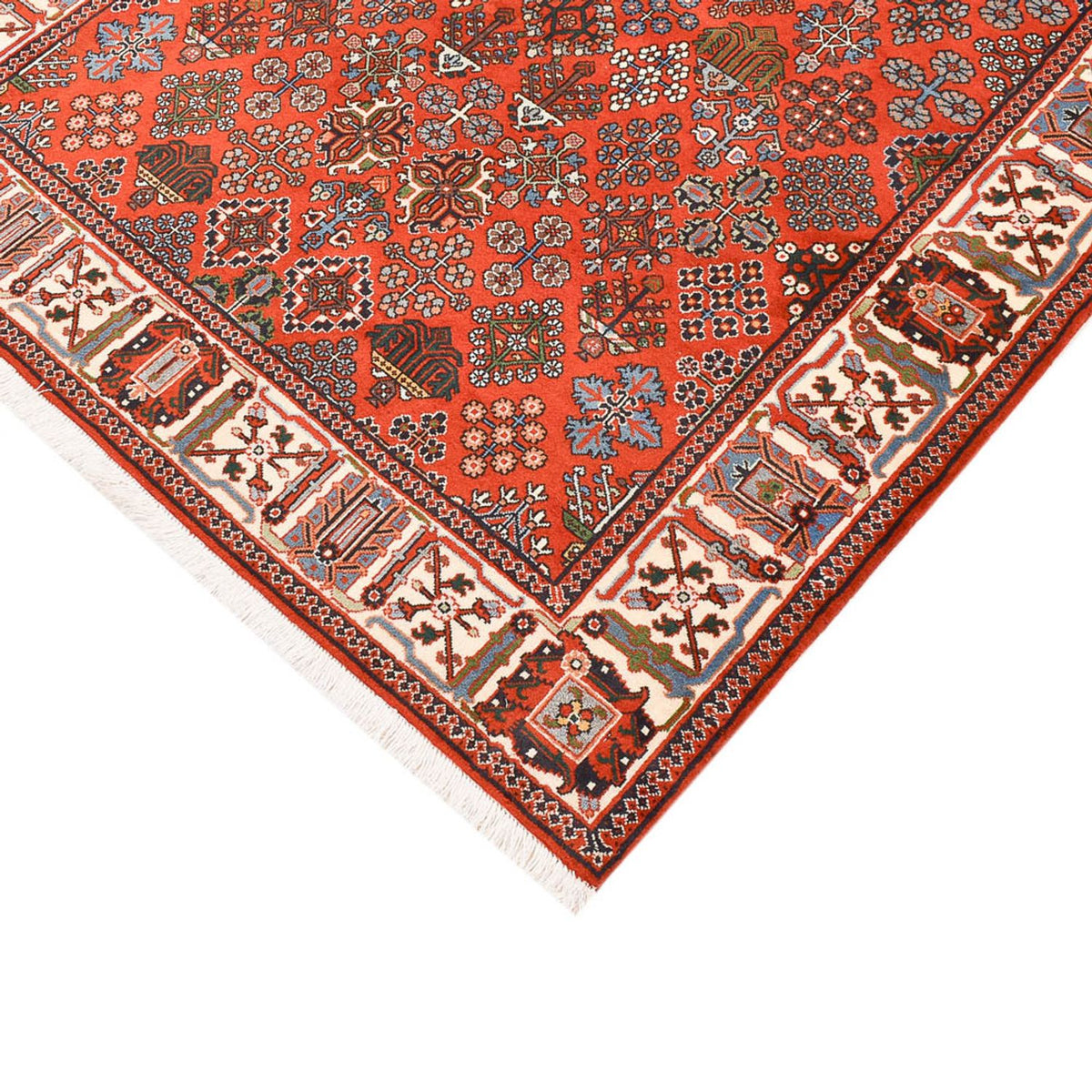 Tapis Gabbeh - Persan Kashkuli - 205 x 133 cm - rouge