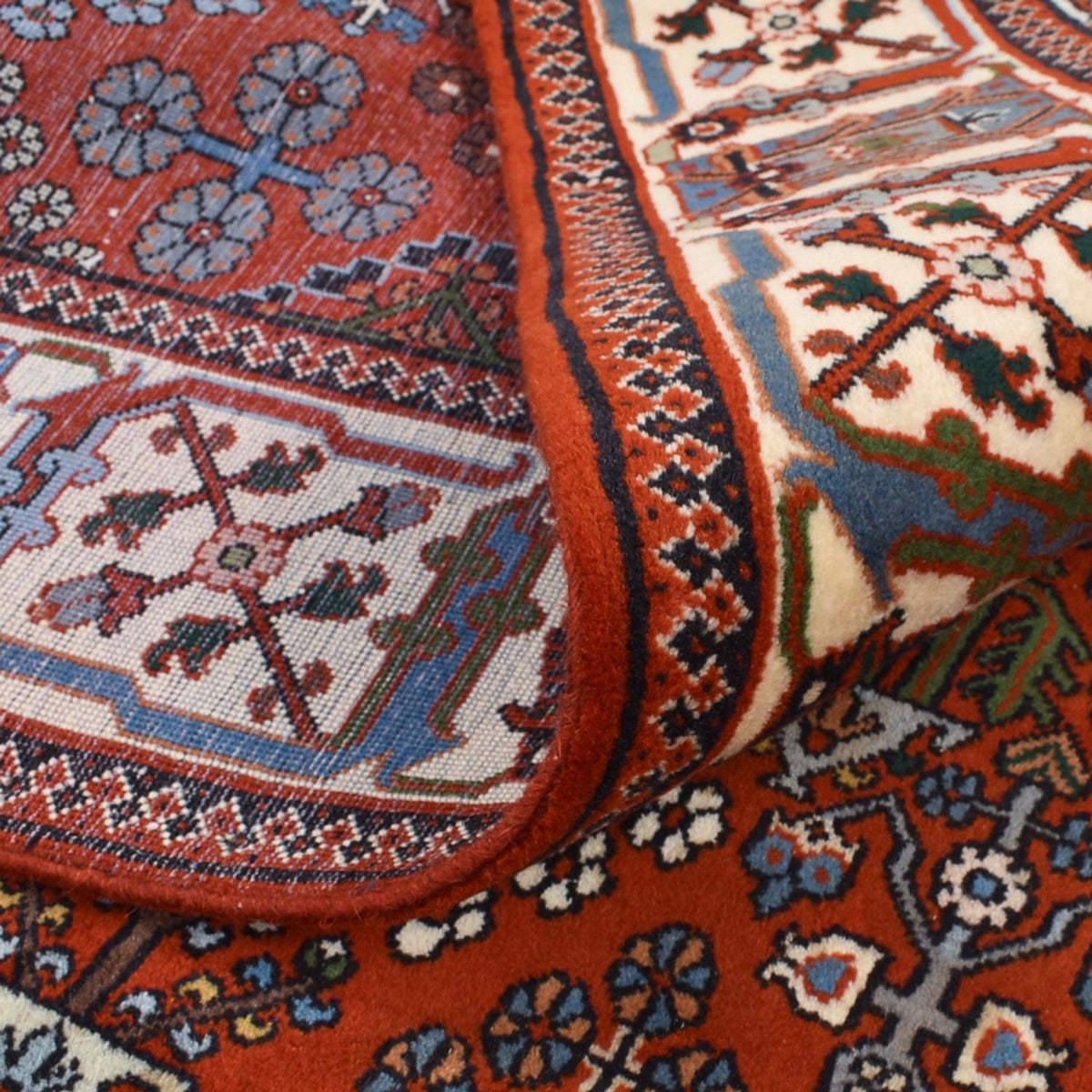 Tapis Gabbeh - Persan Kashkuli - 205 x 133 cm - rouge