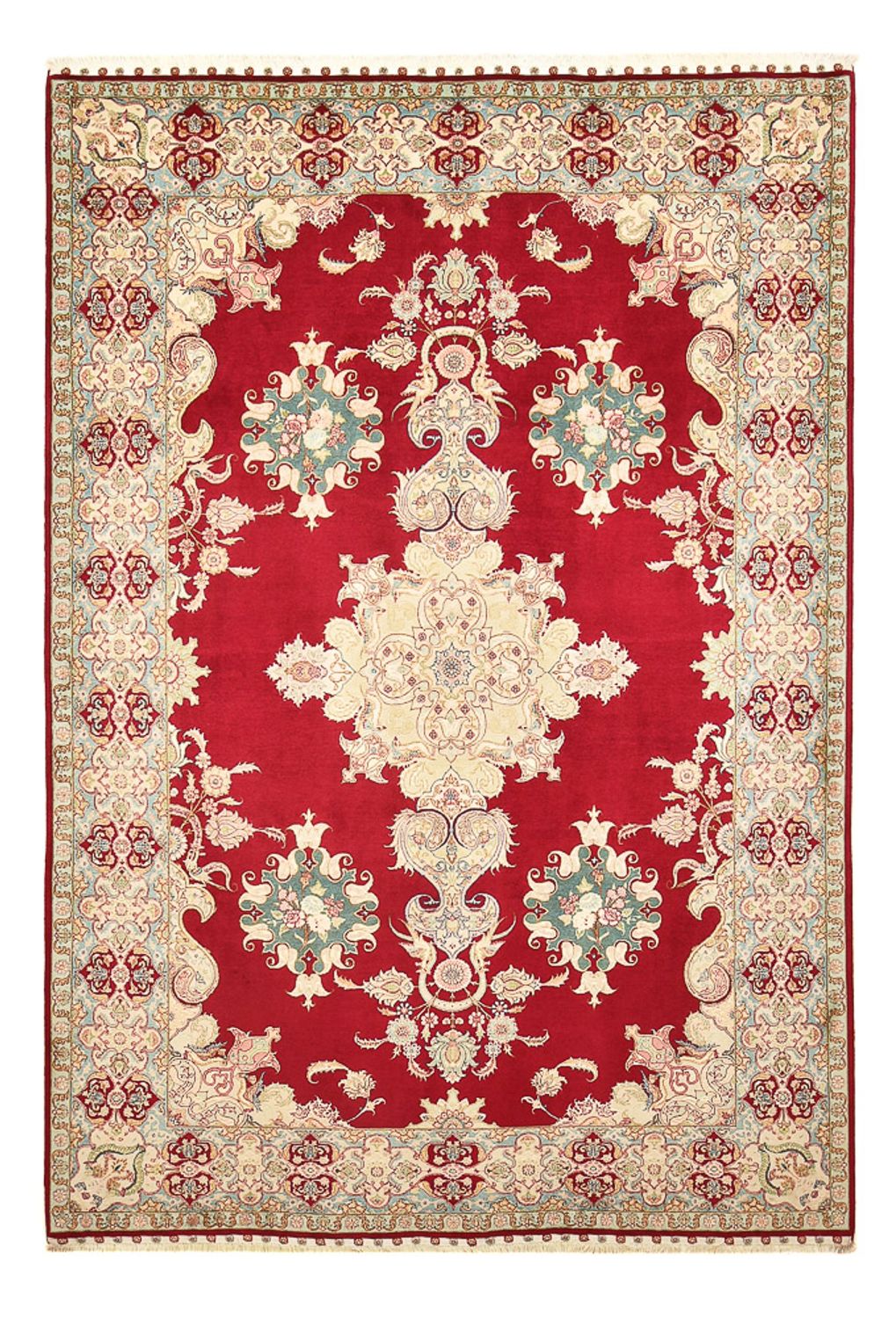 Tapis persan - Tabriz - Royal - 310 x 204 cm - rouge