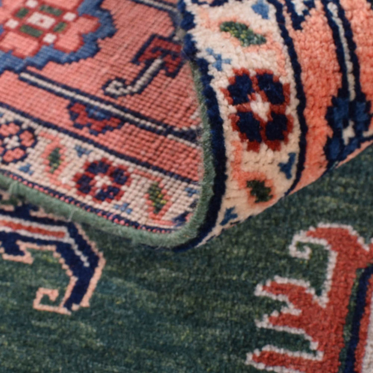 Tapis persan - Nomadic - 224 x 143 cm - vert