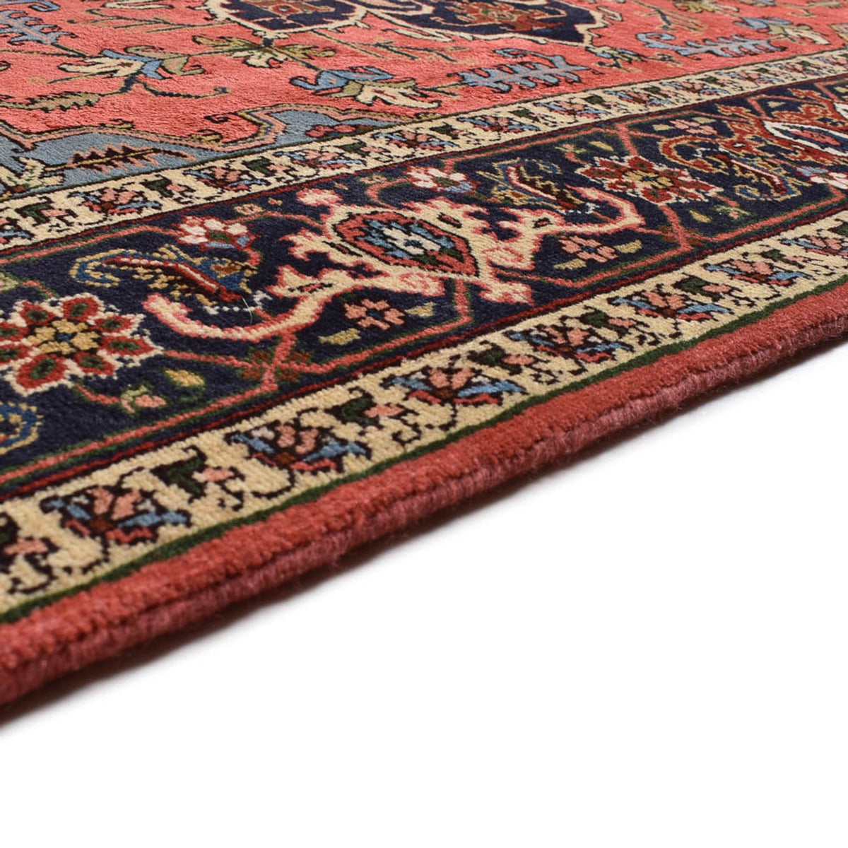 Tapis persan - Nomadic - 198 x 138 cm - rouge clair