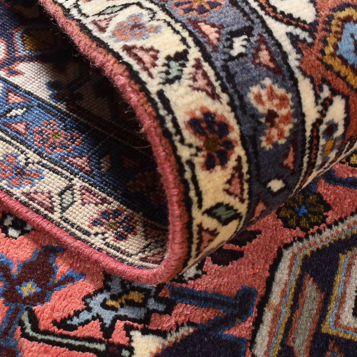 Tapis persan - Nomadic - 206 x 138 cm - rouge clair