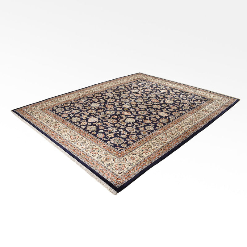Tapis persan - Classique - Royal - 377 x 298 cm - bleu foncé