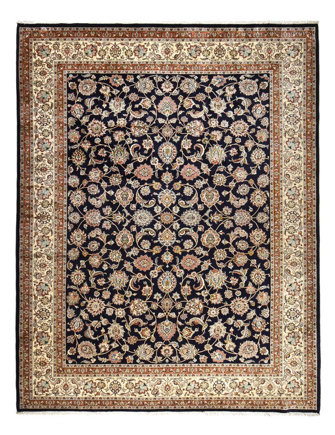 Tapis persan - Classique - Royal - 390 x 300 cm - bleu foncé