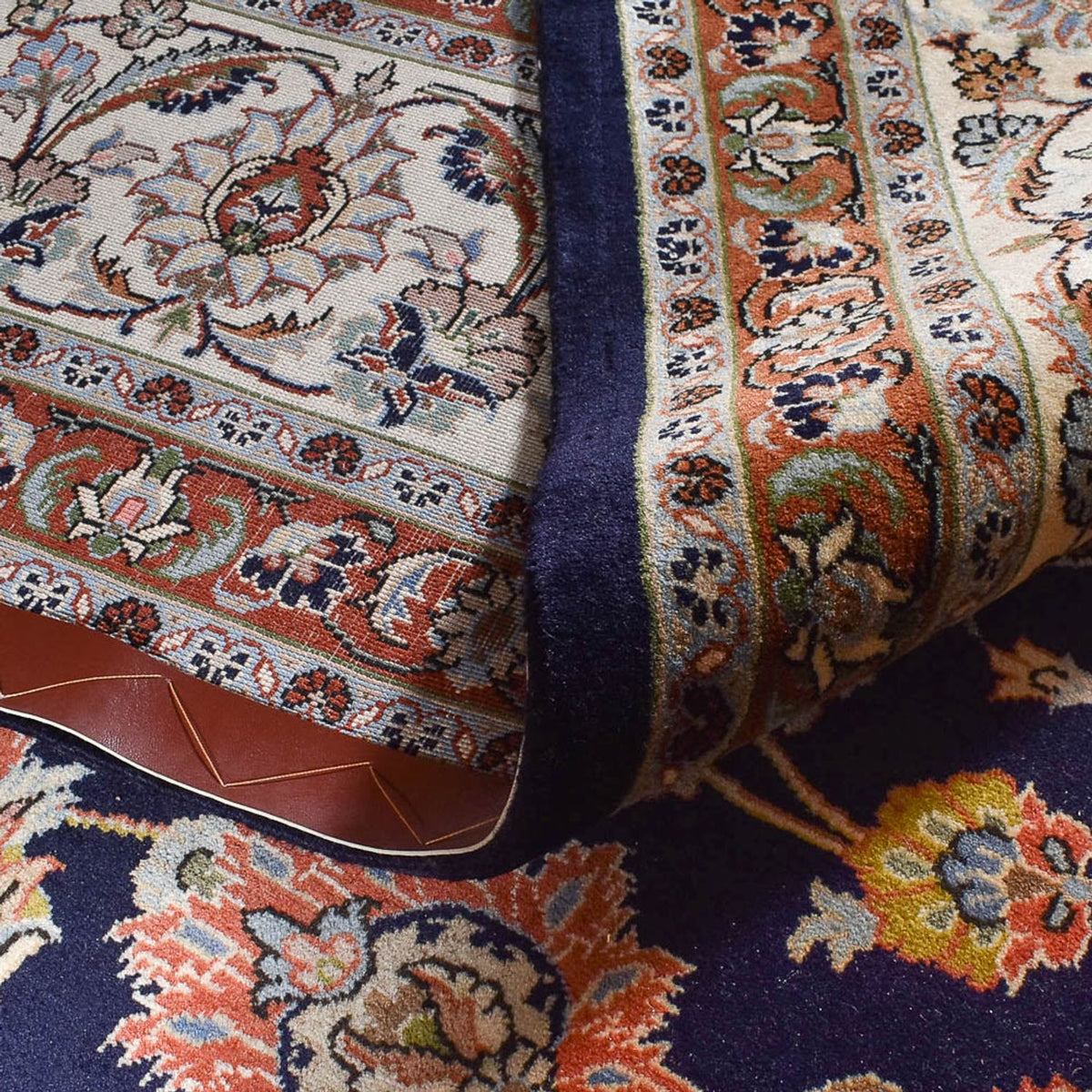 Tapis persan - Classique - Royal - 390 x 300 cm - bleu foncé