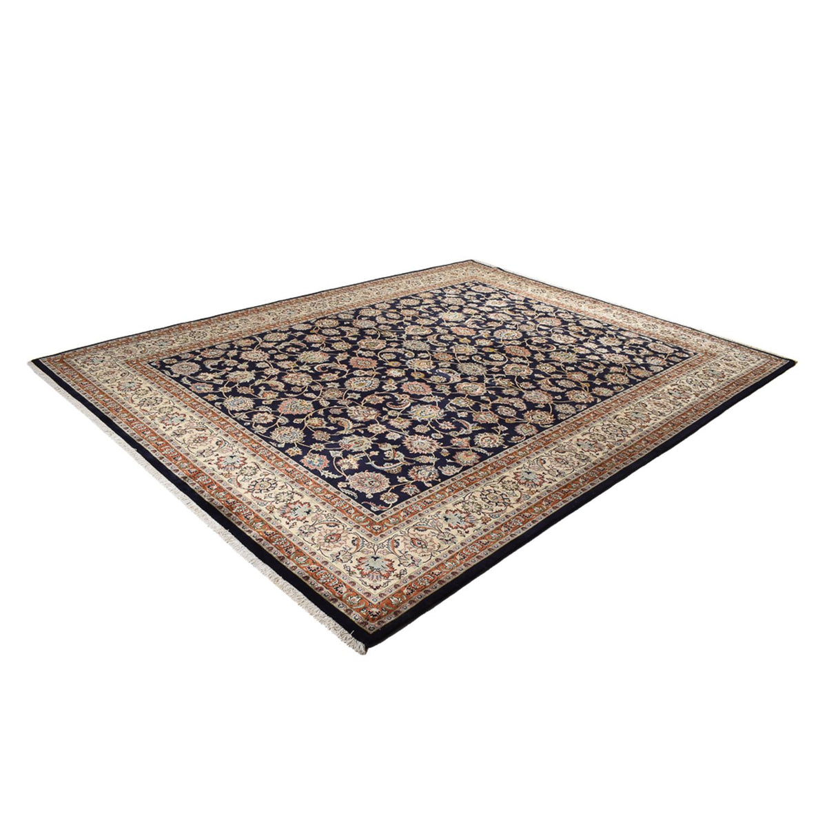 Tapis persan - Classique - Royal - 390 x 300 cm - bleu foncé